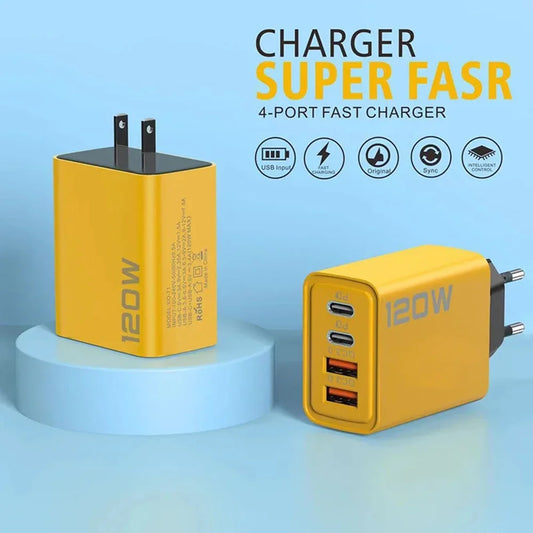 PD USB Charger with Fast Charging - Type C Mobile Phone Adapter for iPhone, Samsung, and More (EU/US Plug)