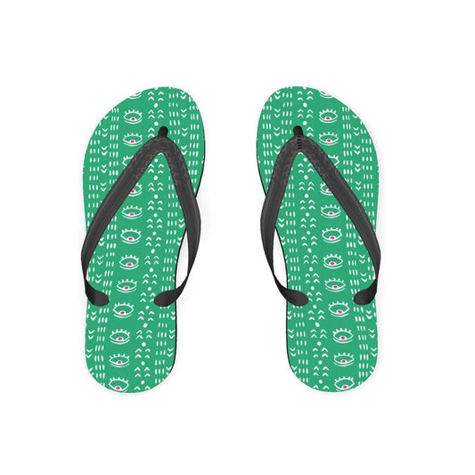 Green-Eyed, Women's Flip Flops