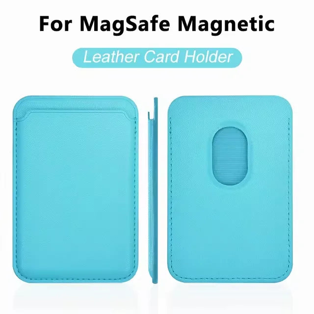 Luxury Magnetic Leather Case for iPhone with Card Holder and MagSafe Compatibility