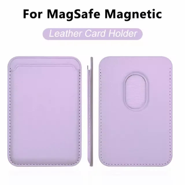 Luxury Magnetic Leather Case for iPhone with Card Holder and MagSafe Compatibility