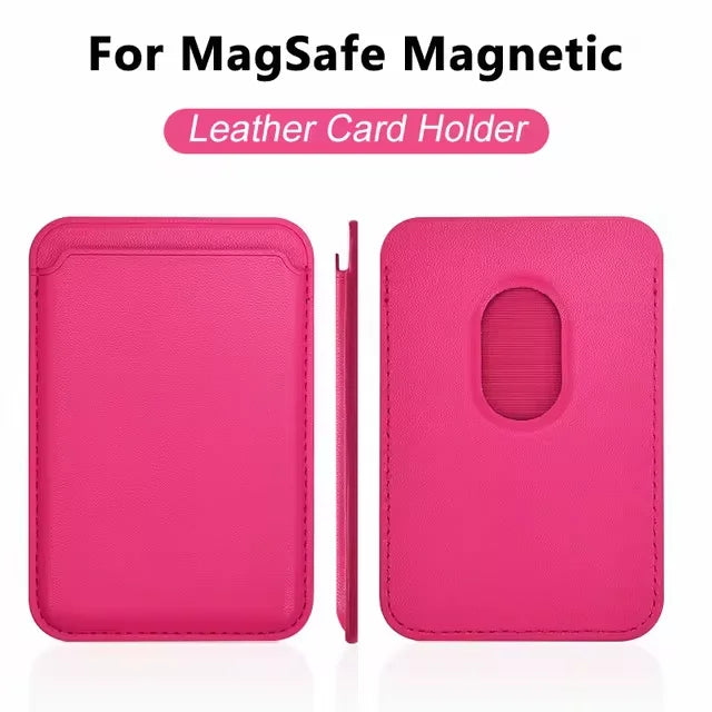 Luxury Magnetic Leather Case for iPhone with Card Holder and MagSafe Compatibility