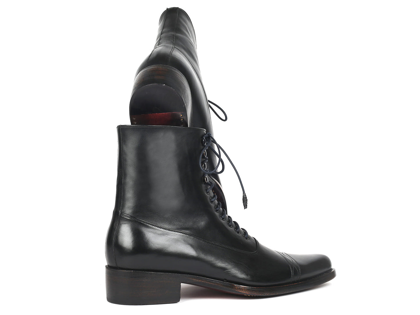 Paul Parkman Men's Goodyear Welted Boots Black Leather (ID#CW477-BLK)