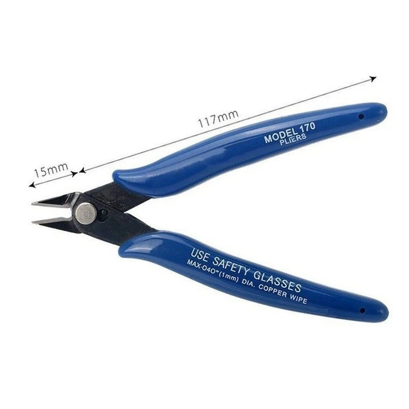 Diagonal Carbon Steel Wire Cutters - Side Snips & Flush Pliers