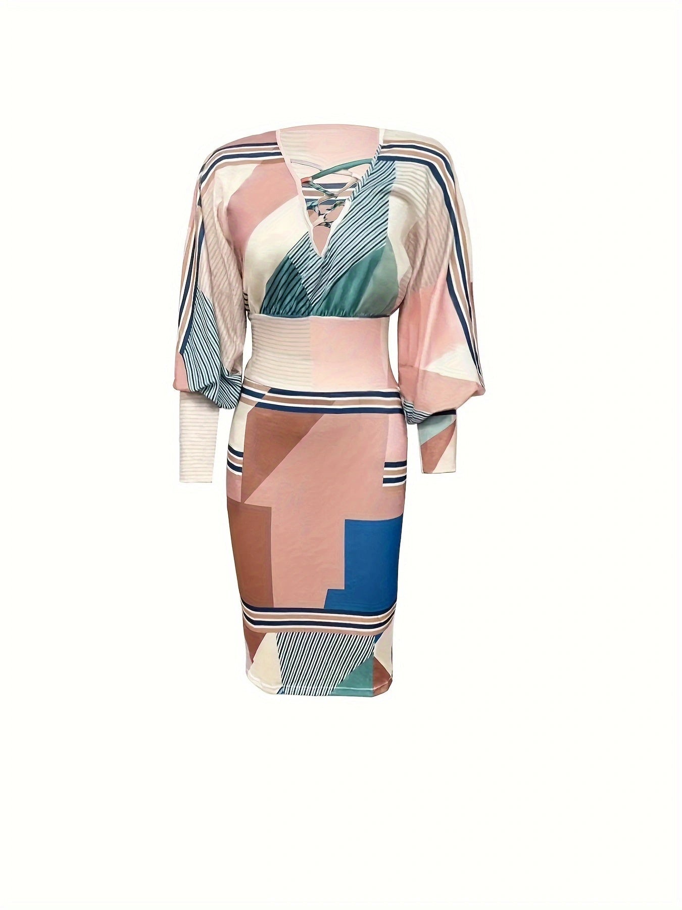 Ladies' Fashionable Casual Printed Dress