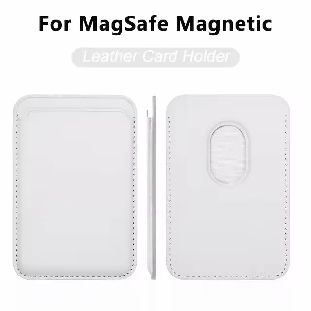 Luxury Magnetic Leather Case for iPhone with Card Holder and MagSafe Compatibility