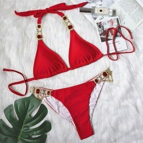 Bikini Jewelled Rhinestones Luxury Diamond Bikini Women Swimwear