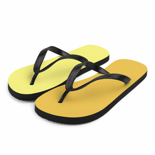 Yellow Orange Flip-Flops